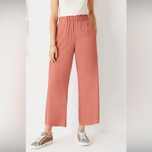 Ann Taylor Wide Leg Pants in Coral